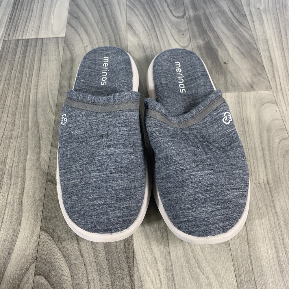 Merinos Mules Slip on Shoes Wool Womens Size 8 Gray - Picture 2 of 6